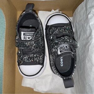 Converse Kids Sneakers - Black and White Speckle